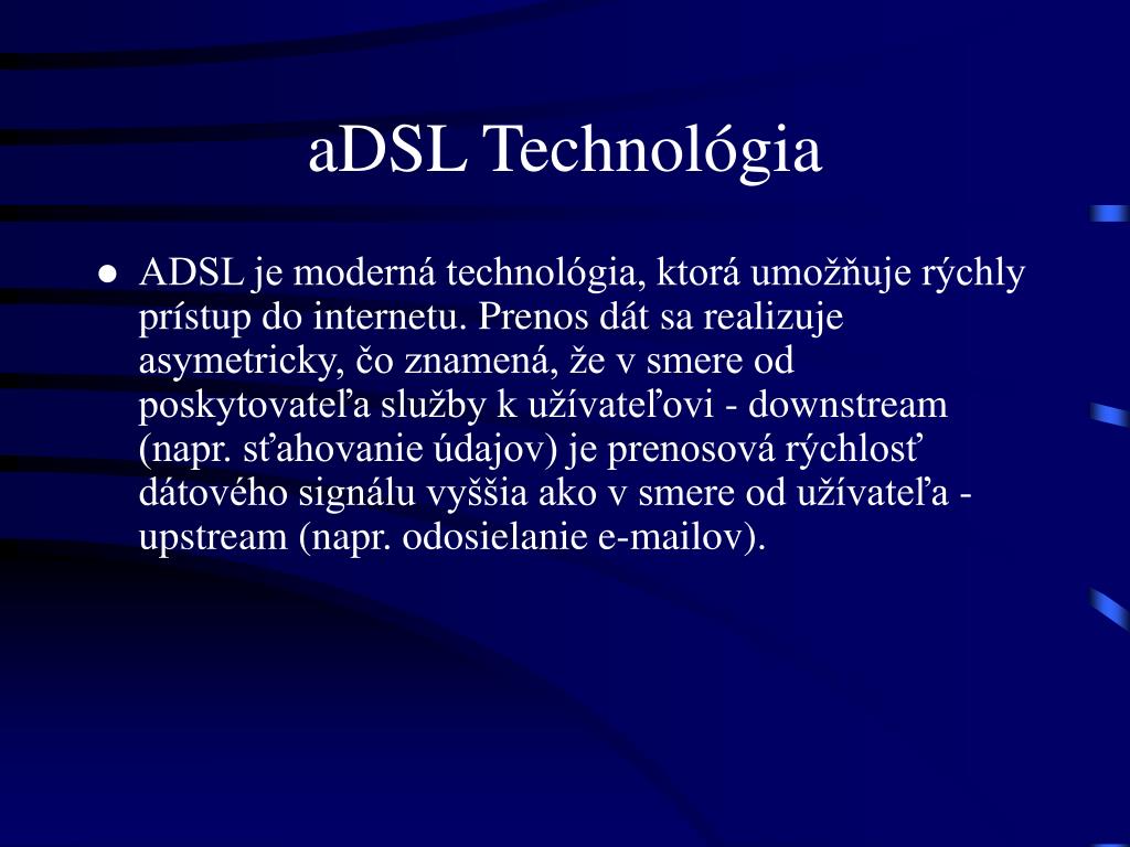 PPT - aDSL PowerPoint Presentation, free download - ID:4048300