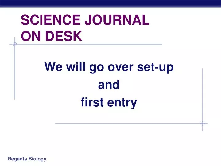science journal on desk n.
