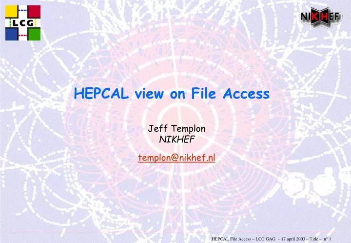 hepcal view on file access n.