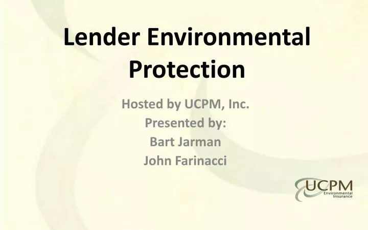 lender environmental protection n.