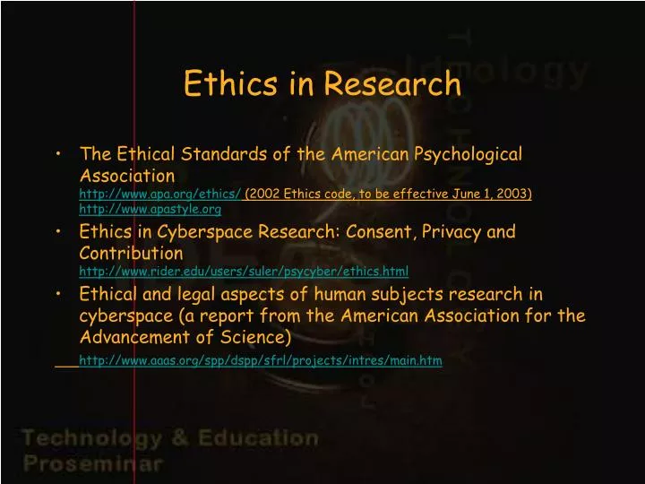 how to write a research ethics