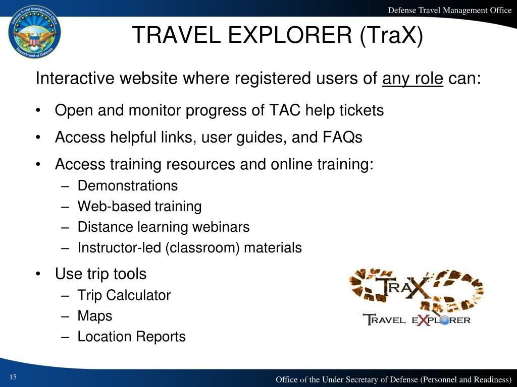 travel explorer (trax) website
