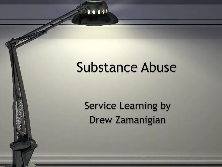 substance abuse n.