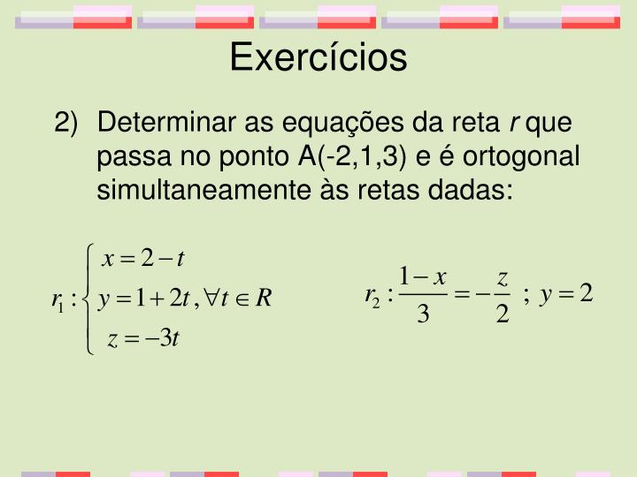 Determine A Posição Relativa De Cada Uma Das Retas