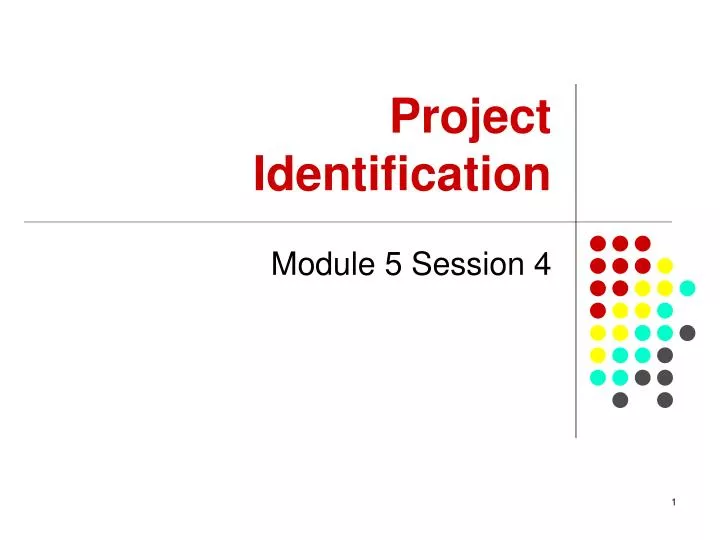 project identification n.
