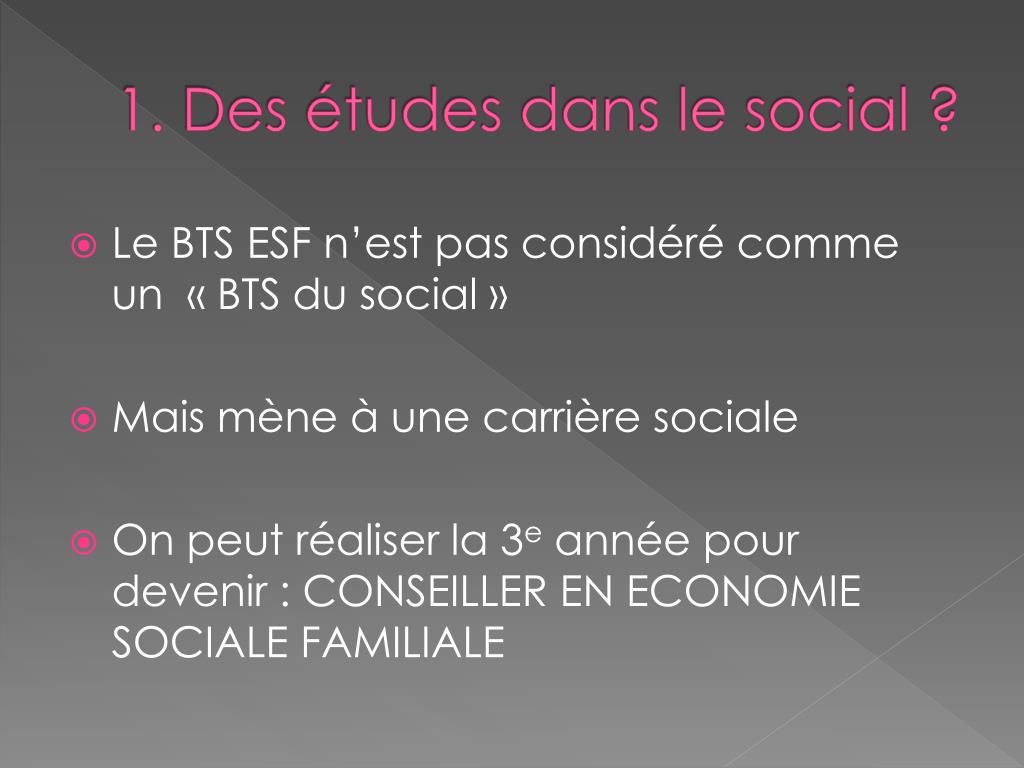 PPT  Le BTS ESF PowerPoint Presentation, free download  ID4053613