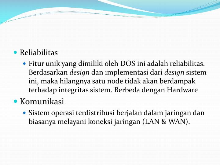 PPT - BAB I Mata Kuliah Sistem Terdistribusi