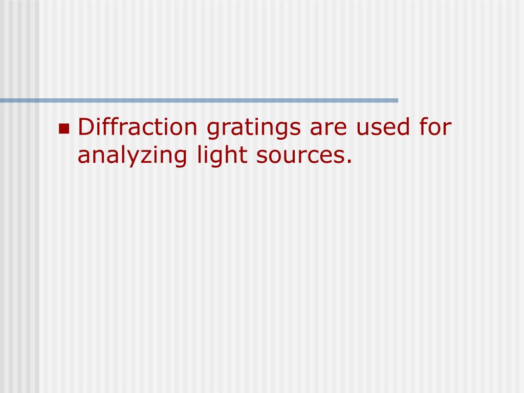 wavelength from grating and diffraction angle formula