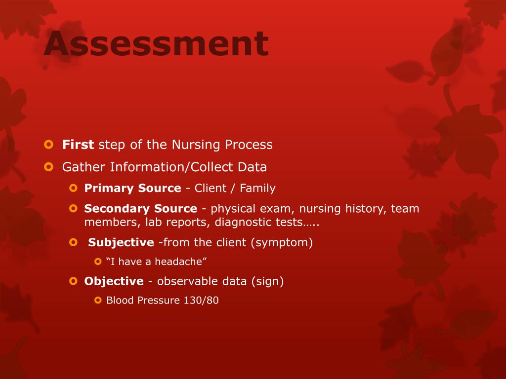 nursing assessment process essay