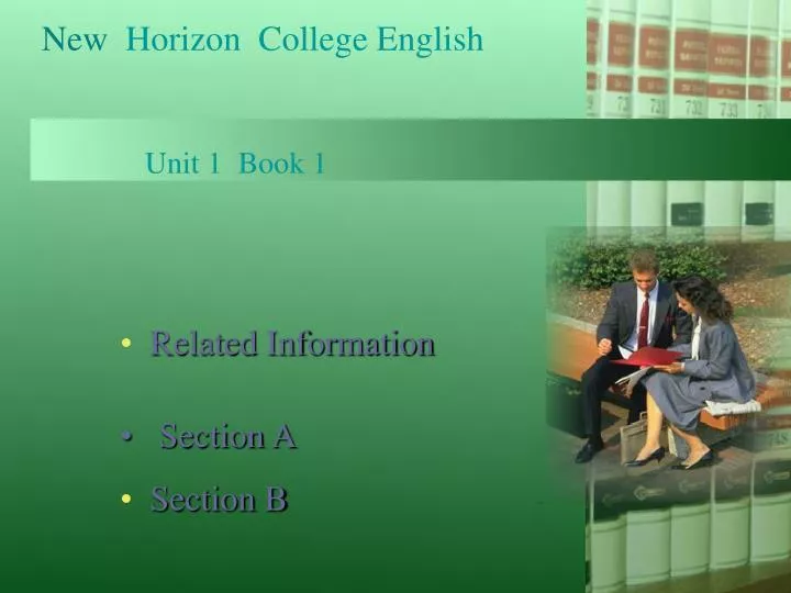 Ppt New Horizon College English Unit 1 Book 1 Powerpoint Presentation Id