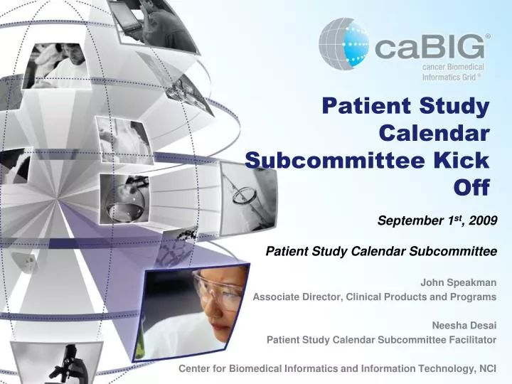 PPT Patient Study Calendar Kick Off PowerPoint