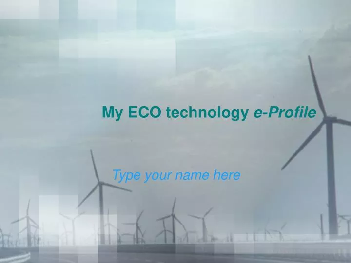 my eco technology e profile n.