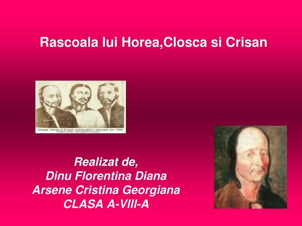 PPT - Rascoala lui Horea,Closca si Crisan Presentation, free download - ID:4057054