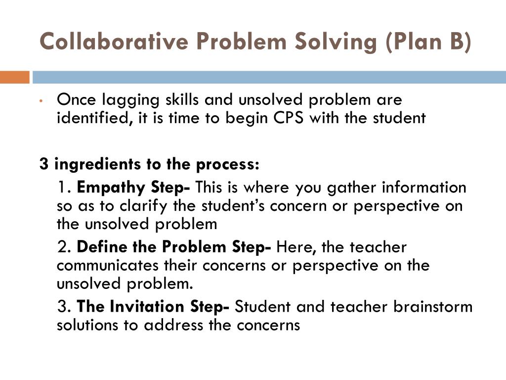 steps for collaborative problem solving