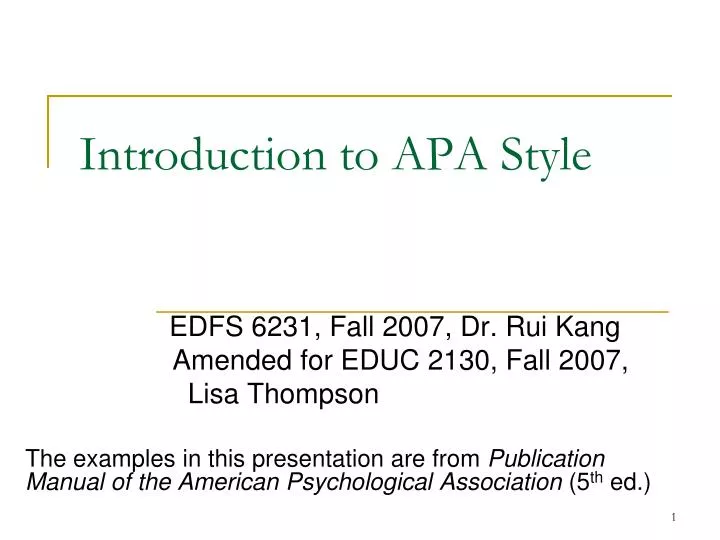 apa style introduction example