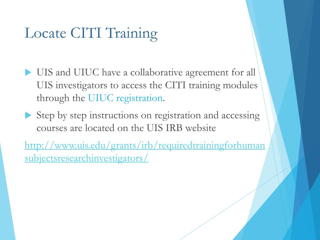 Training uiuc citi CITI Training