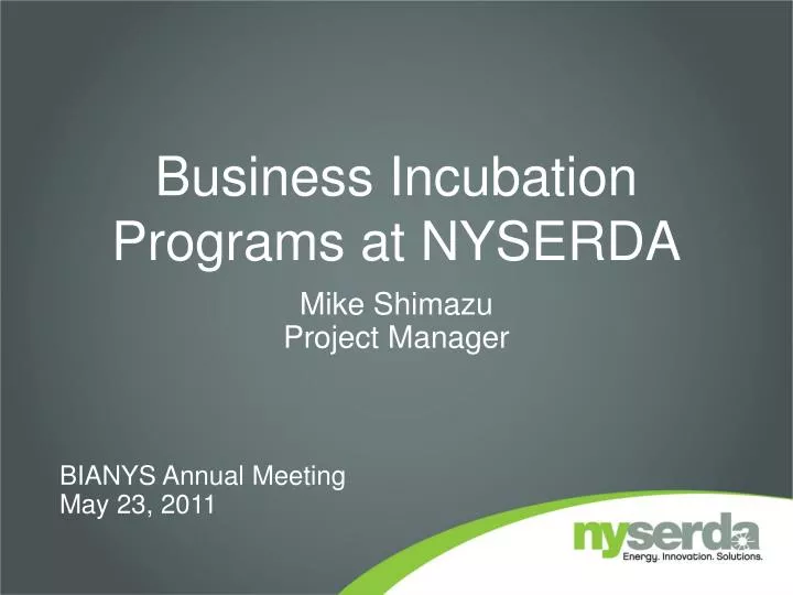 business incubation programs at nyserda n.
