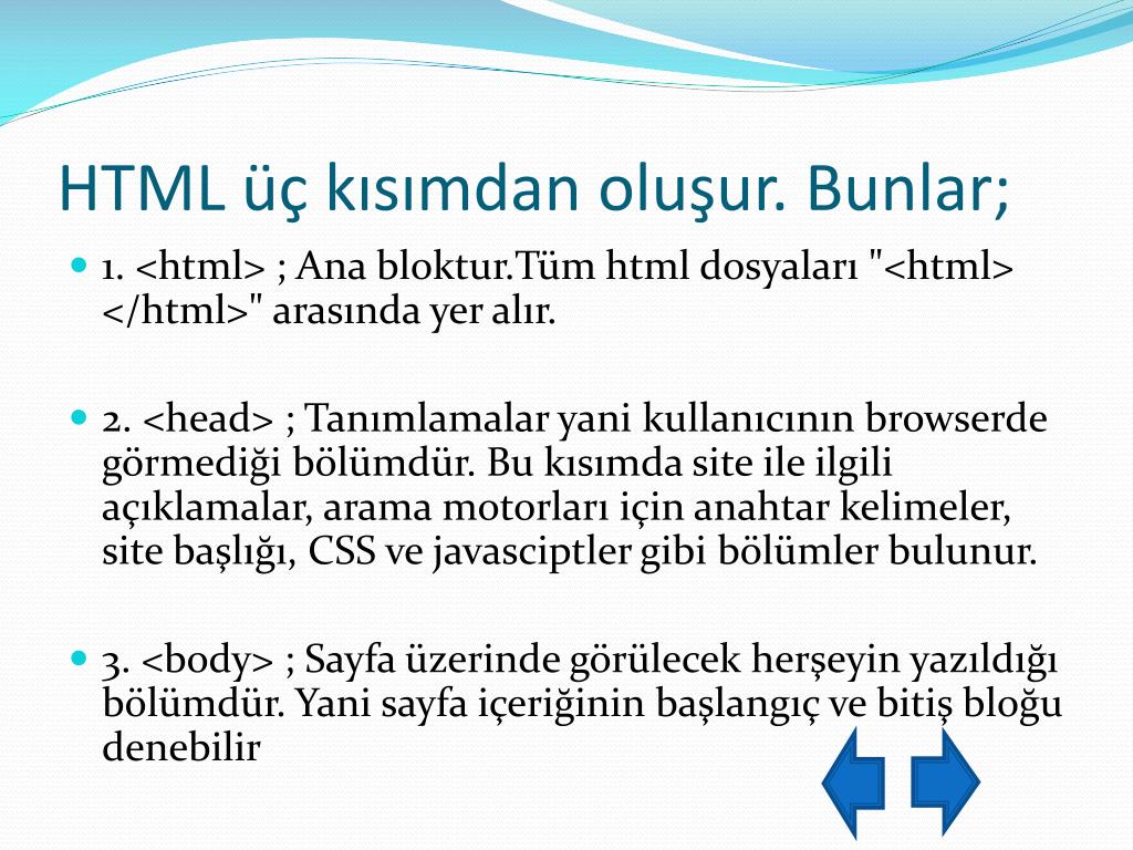 PPT - HTML NEDİR? PowerPoint Presentation, free download - ID:4061817
