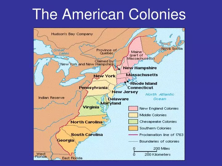 The American Colonies N 