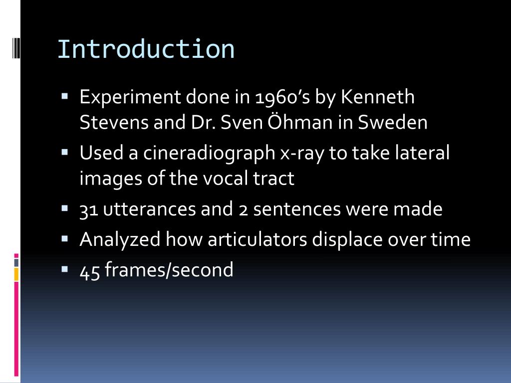 PPT - Image Processing Algorithm for Speech Acoustics PowerPoint ...