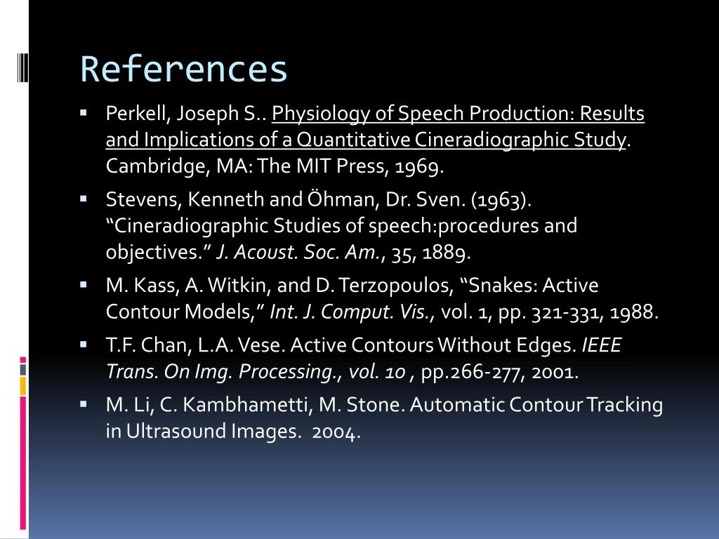 PPT - Image Processing Algorithm for Speech Acoustics PowerPoint ...