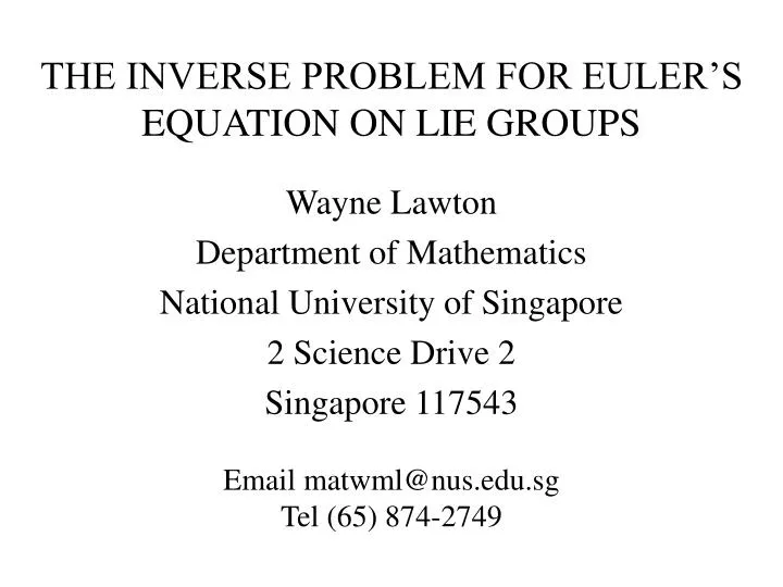 Euler equations on Lie algebras