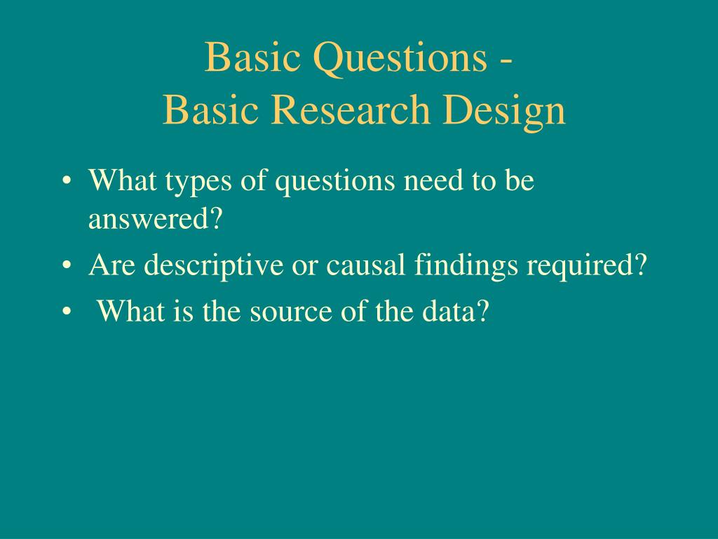 research design questions and answers