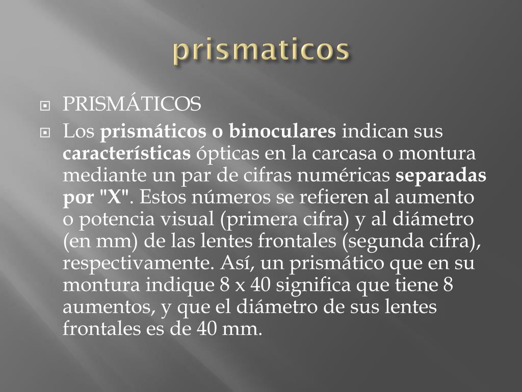 PPT - prismaticos PowerPoint Presentation, free download - ID:4066956