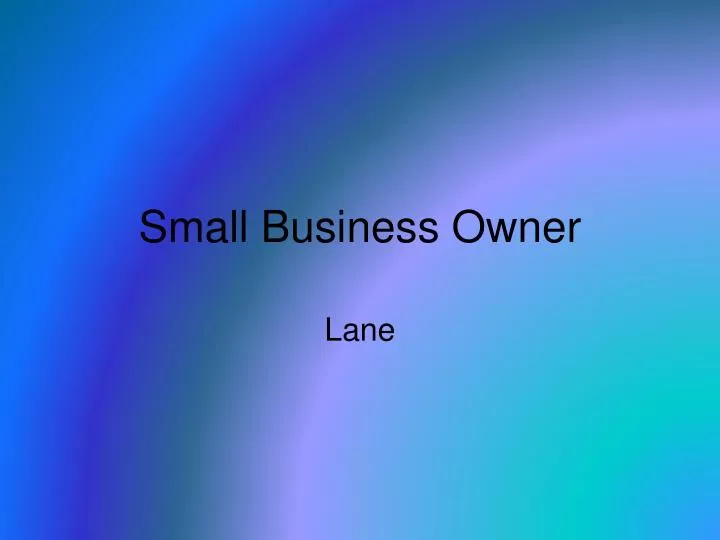 small business owner n.