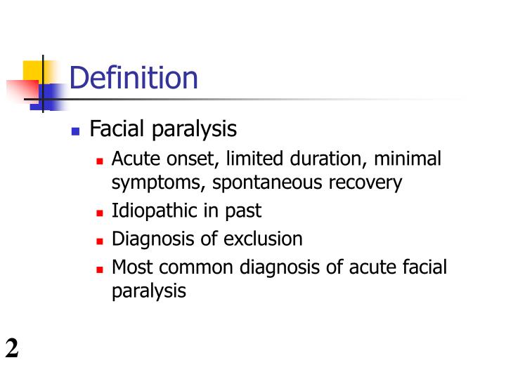 facial palsy definition Facial palsy definition