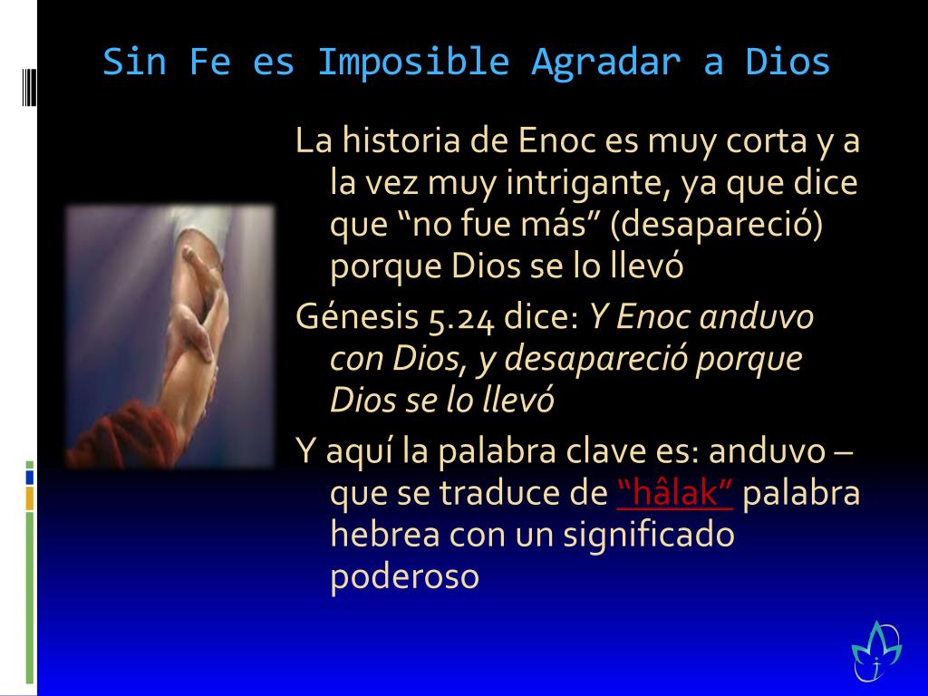 PPT Sin fe es imposible agradar a Dios PowerPoint