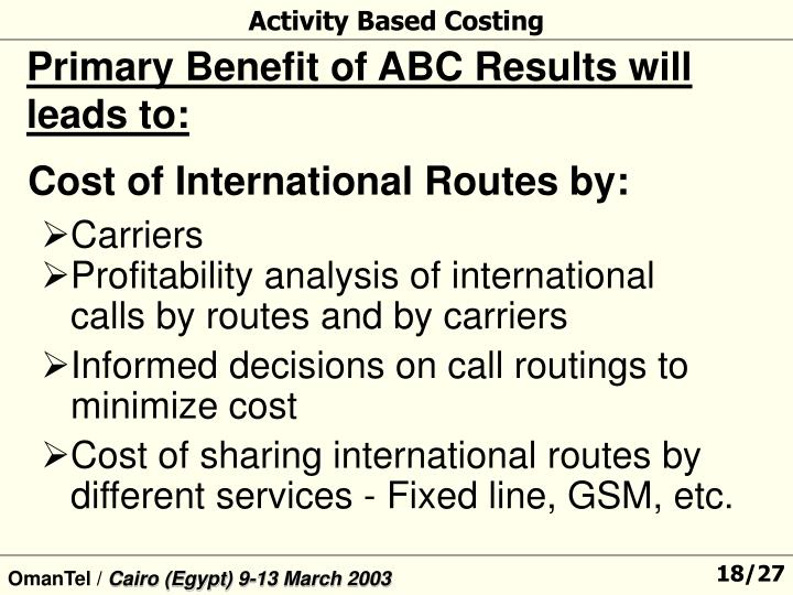 activity based costing abc hunter company Activity based costing (abc) used in logistics & supply chain management as cost optimization & it's benefits through abc for each activity. activity based costing abc hunter company Activity based costing (abc) used in logistics & supply chain management as cost optimization & it's benefits through abc for each activity.