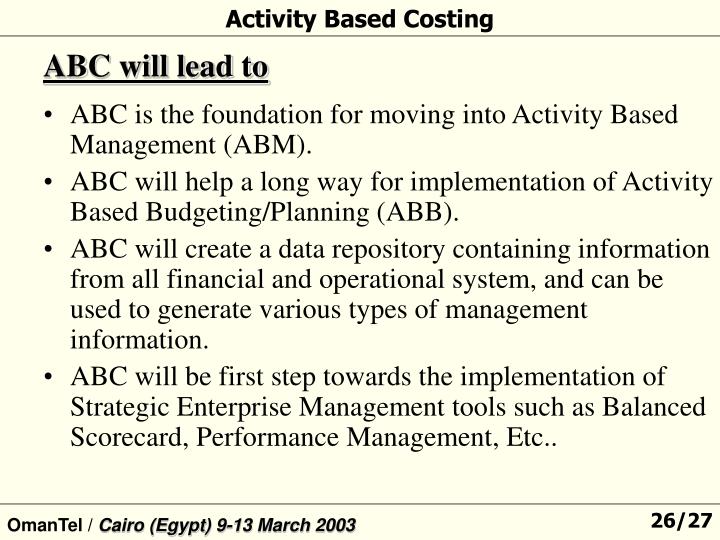 activity based costing abc hunter company activity based costing abc hunter company