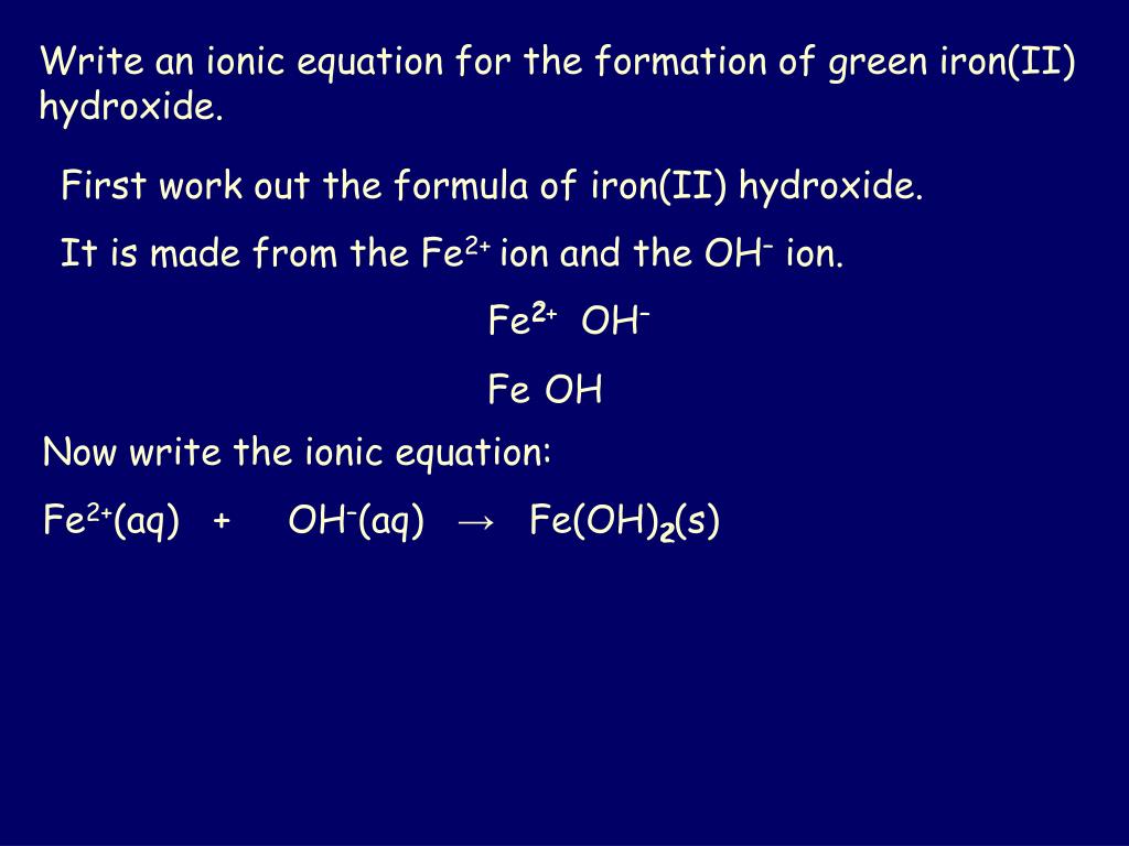 PPT - Writing ionic equations PowerPoint Presentation, free
