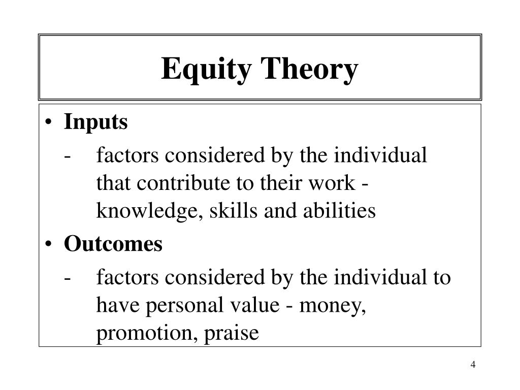 empirical research concerning equity theory