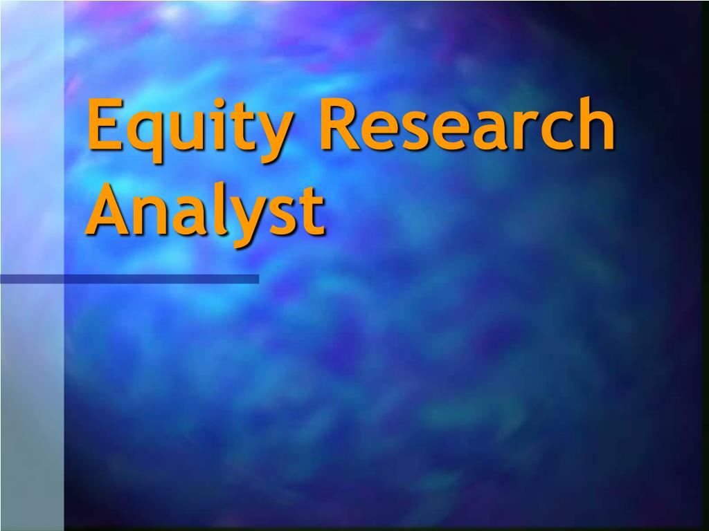 research paper on equity analysis