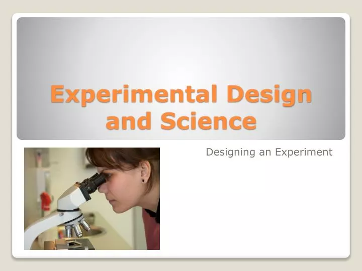experimental design and science n.