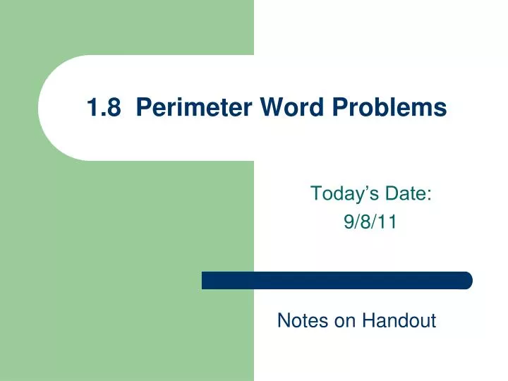1 8 perimeter word problems n.