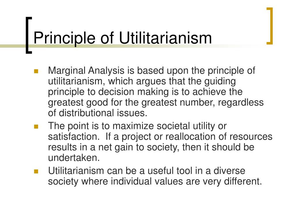 thesis of utilitarianism