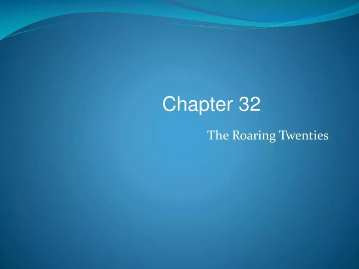 PPT - The Roaring Twenties PowerPoint Presentation, Free Download - ID ...