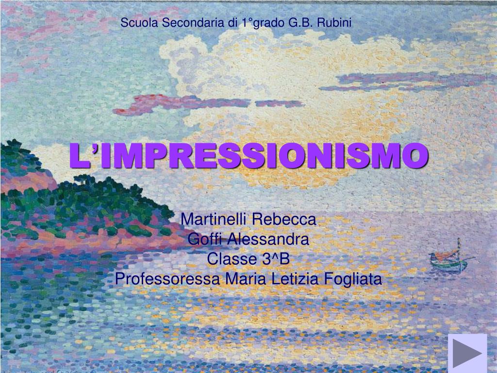 PPT - L ' IMPRESSIONISMO PowerPoint Presentation, free download - ID:4071459