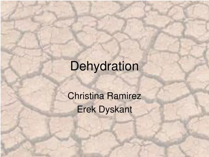 dehydration n.