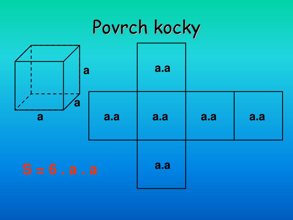 PPT - Objem a povrch kvádra a kocky PowerPoint Presentation, free download  - ID:4074747