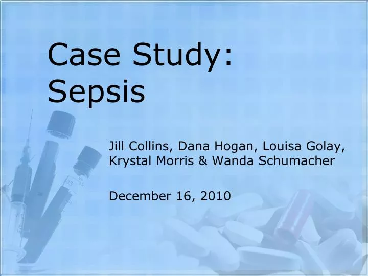 case study about sepsis