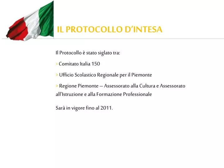 PPT - IL PROTOCOLLO D’INTESA PowerPoint Presentation, Free Download ...