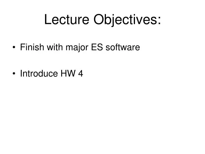 PPT - Lecture Objectives: PowerPoint Presentation, free download - ID ...