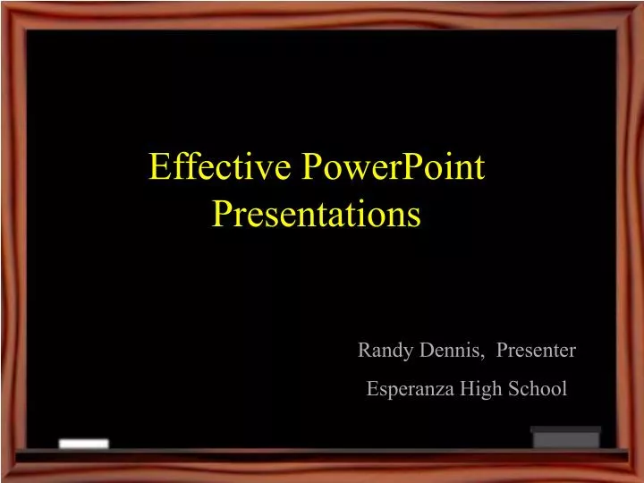effective powerpoint presentations n.