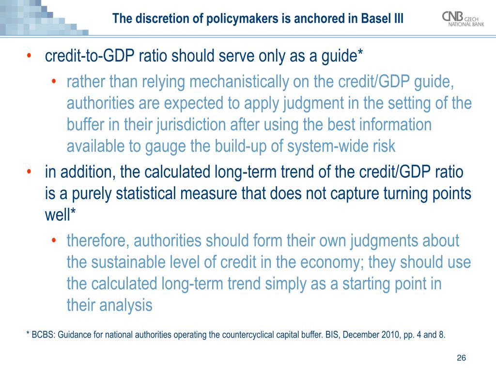 Macroprudential policy and instruments: Setting counter-cyclical capital  buffers in converging economies Jan Frait Executive Director Financial  Stability. - ppt download