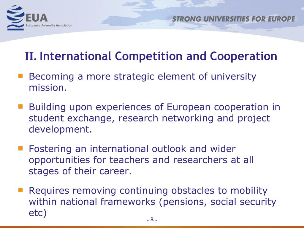 PPT - The Role of International Organisations in European Higher ...