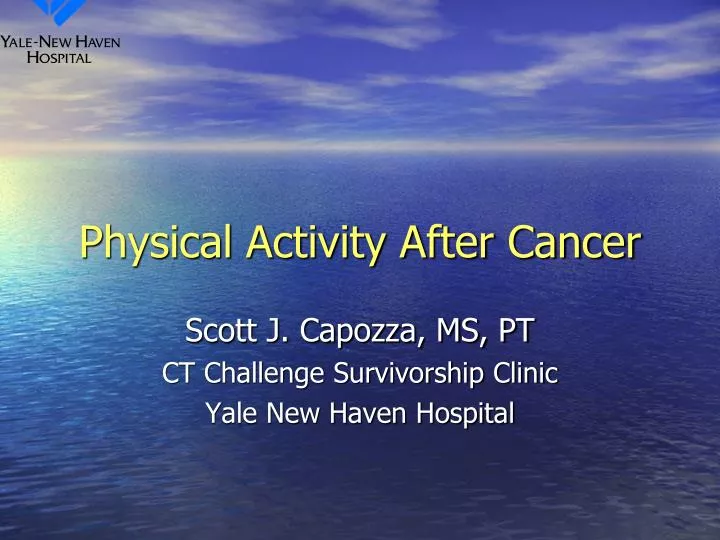 physical activity after cancer n.